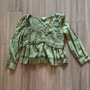 American Eagle Green Women's Top size small